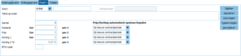Abonnementen aanmaken