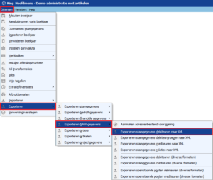 Exporteren NAW-gegevens