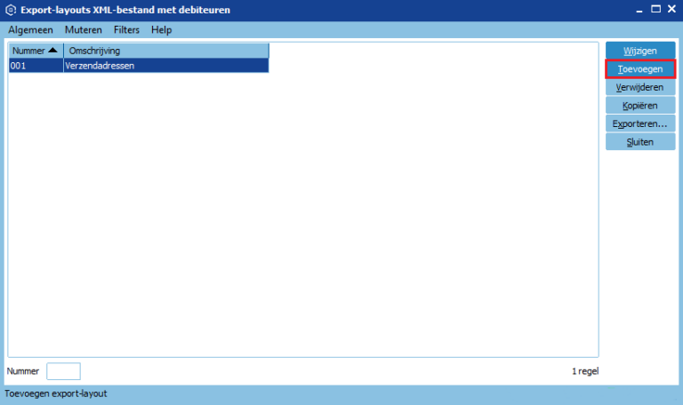 Exporteren NAW-gegevens