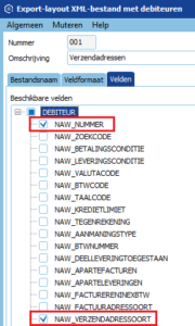 Exporteren NAW-gegevens